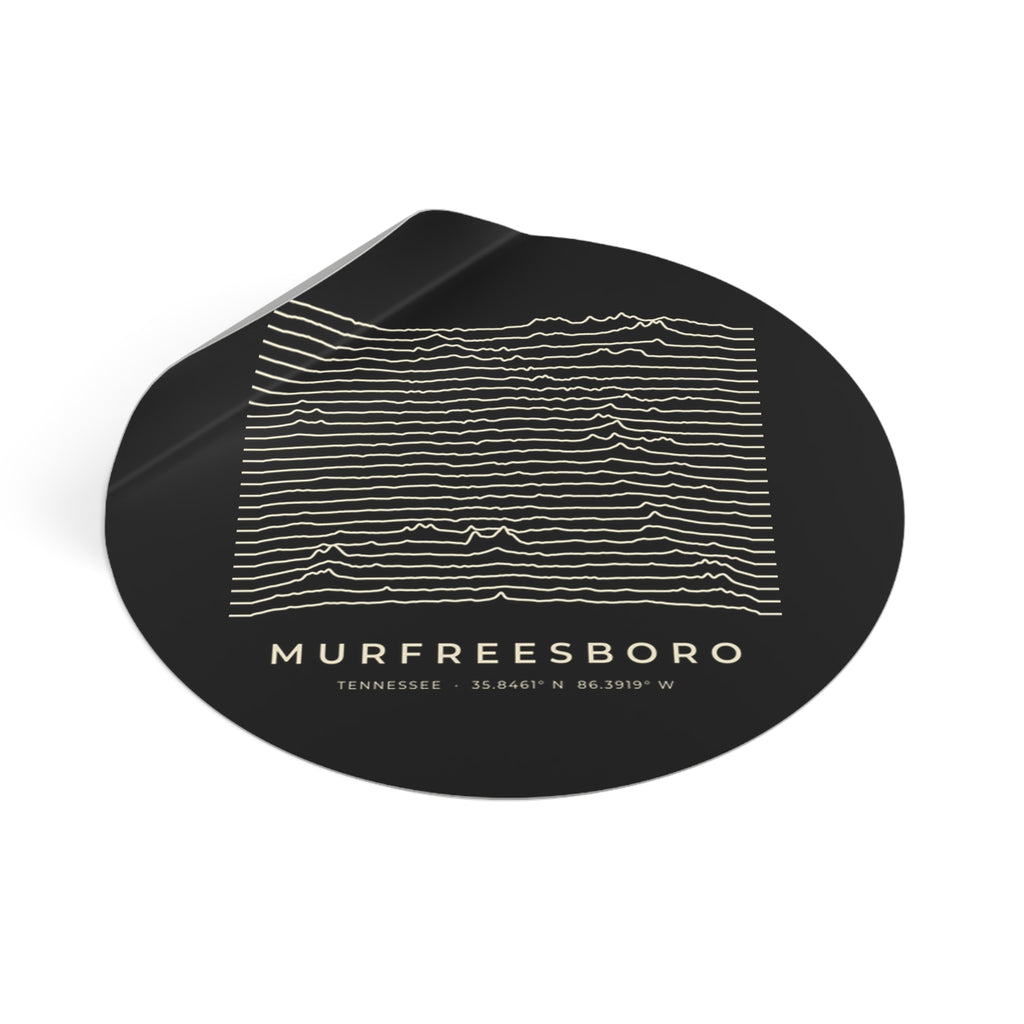Murfreesboro Ridgeline Sticker (Black)