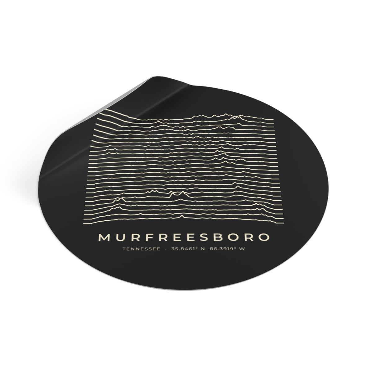 Murfreesboro Ridgeline Sticker (Black)