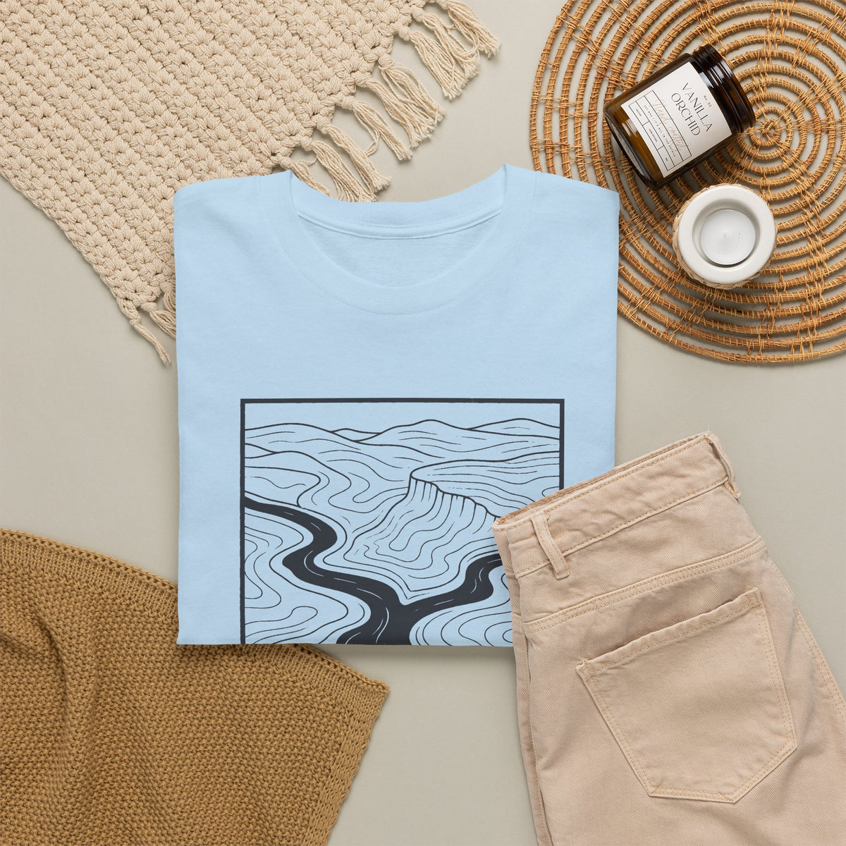 Clarksville Topo Map T-Shirt