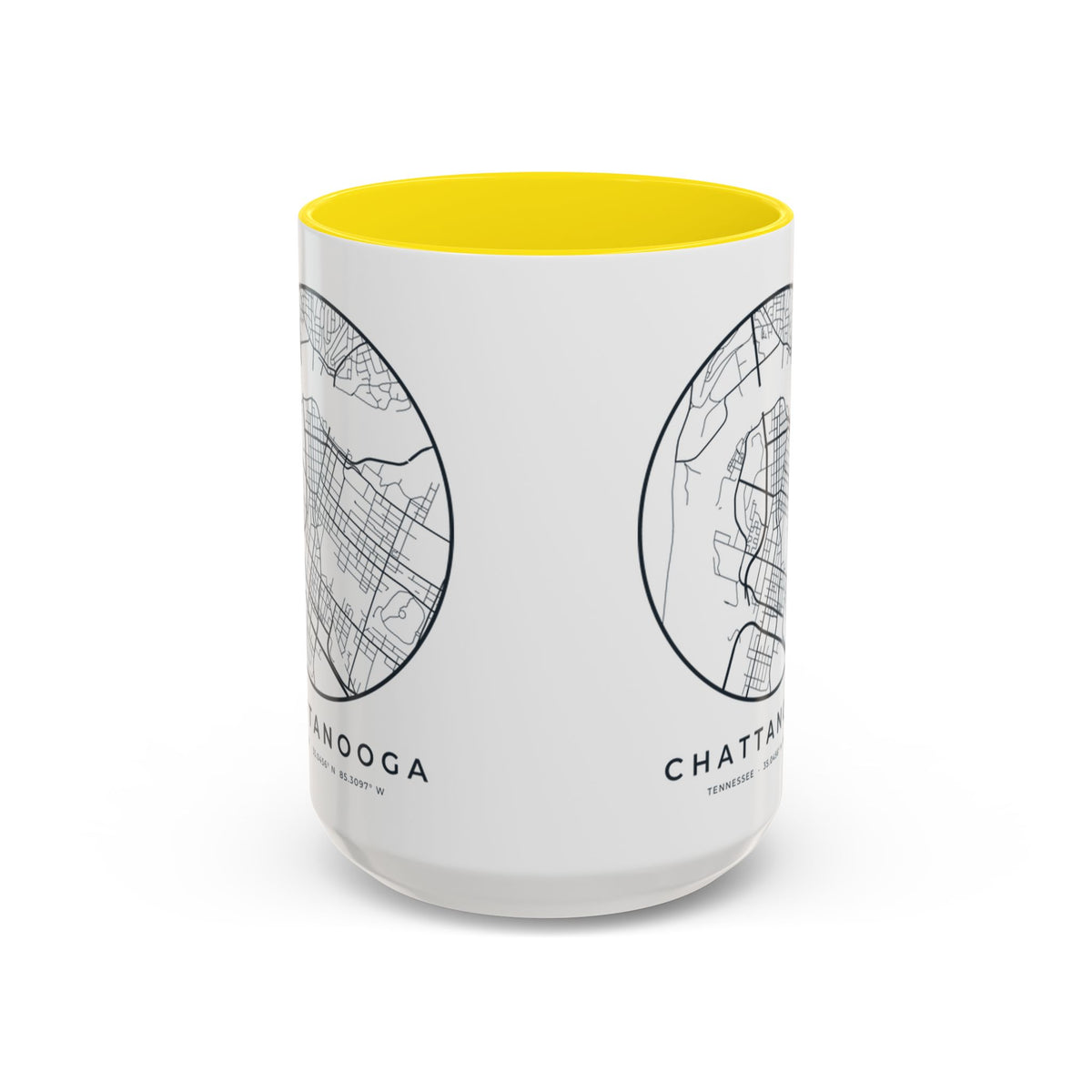 Chattanooga Street Map Accent Mug