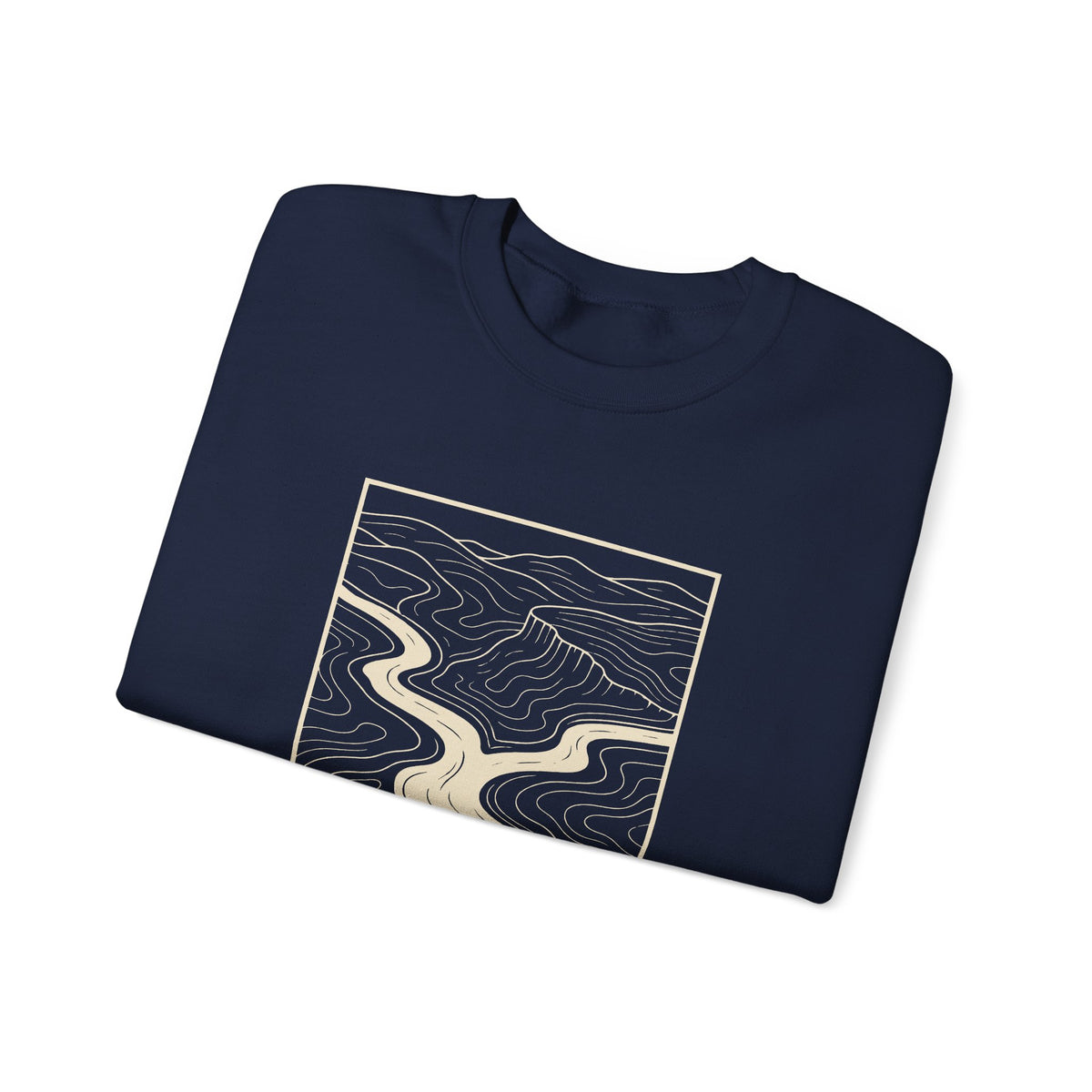 Clarksville Topo Map Crewneck Sweatshirt