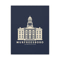 Murfreesboro Rutherford County Courthouse Canvas Print (Navy)