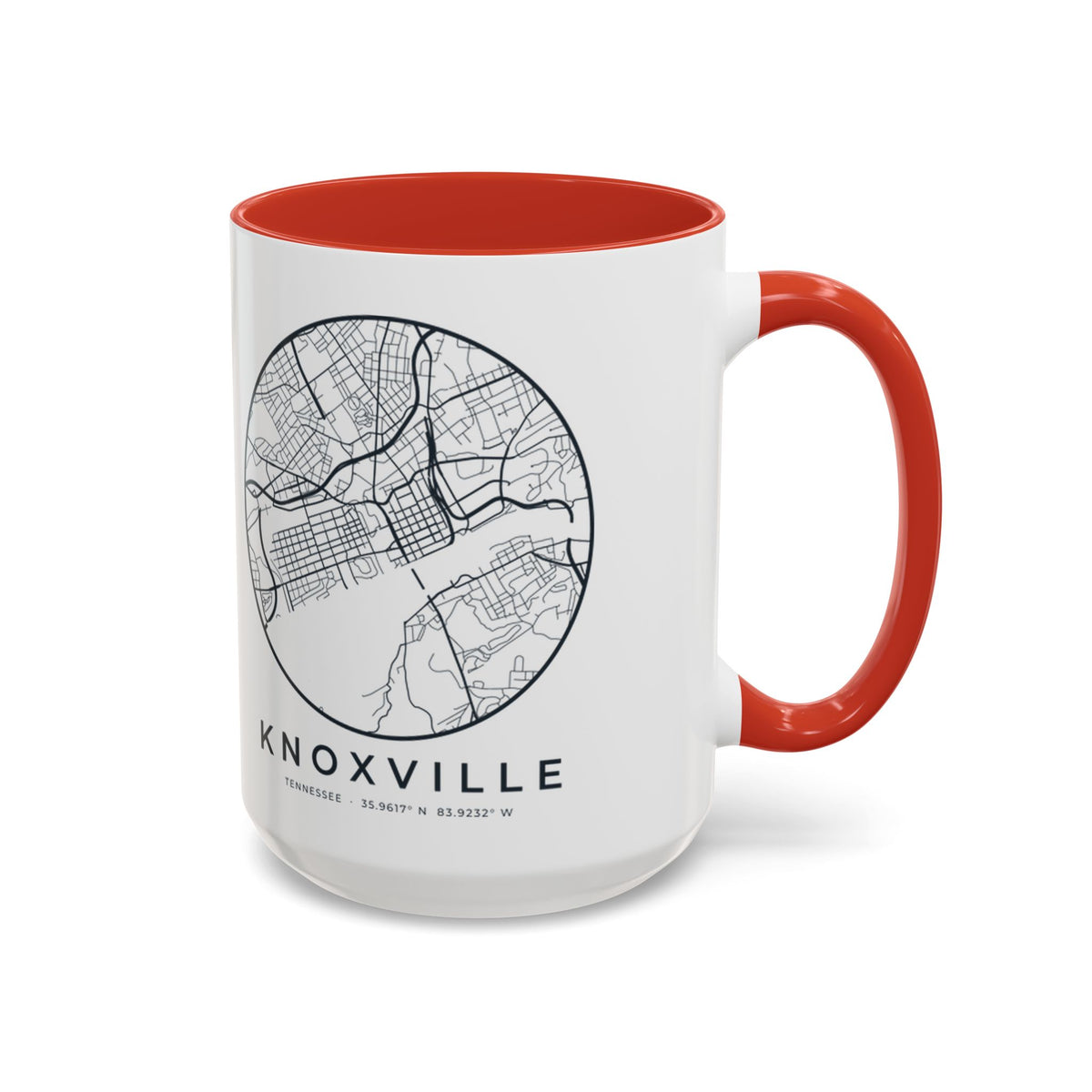 Knoxville Street Map Accent Mug