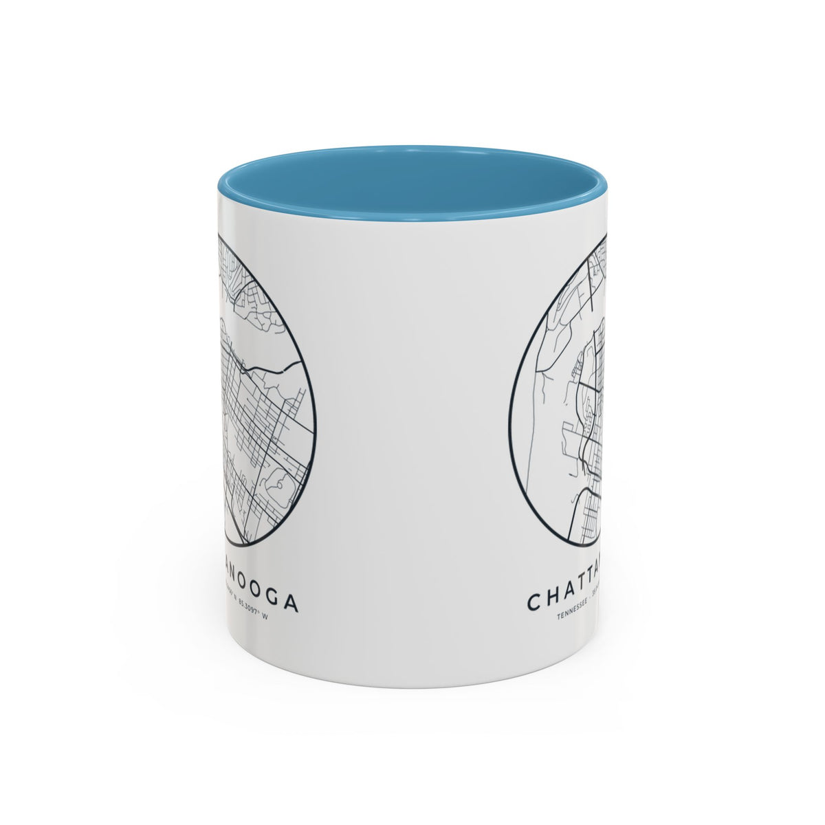 Chattanooga Street Map Accent Mug