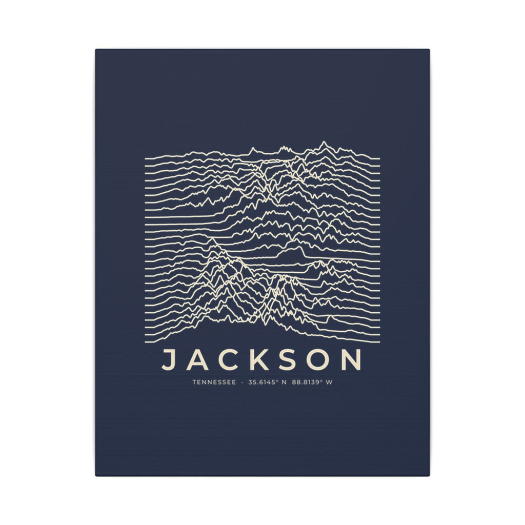 Jackson Ridgeline Canvas Print (Navy)