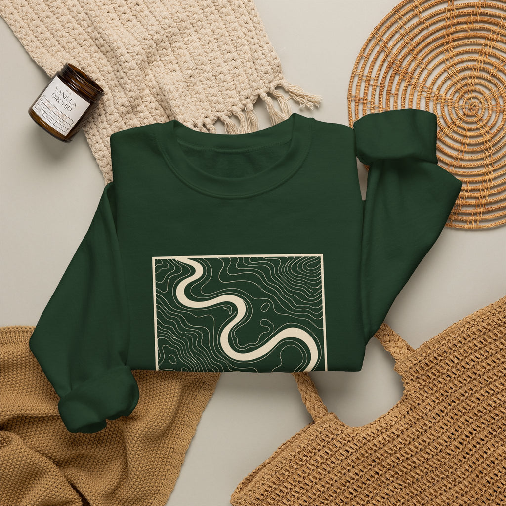 Jackson Topo Map Crewneck Sweatshirt
