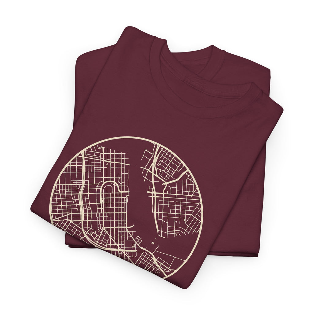 Nashville Street Map T-Shirt
