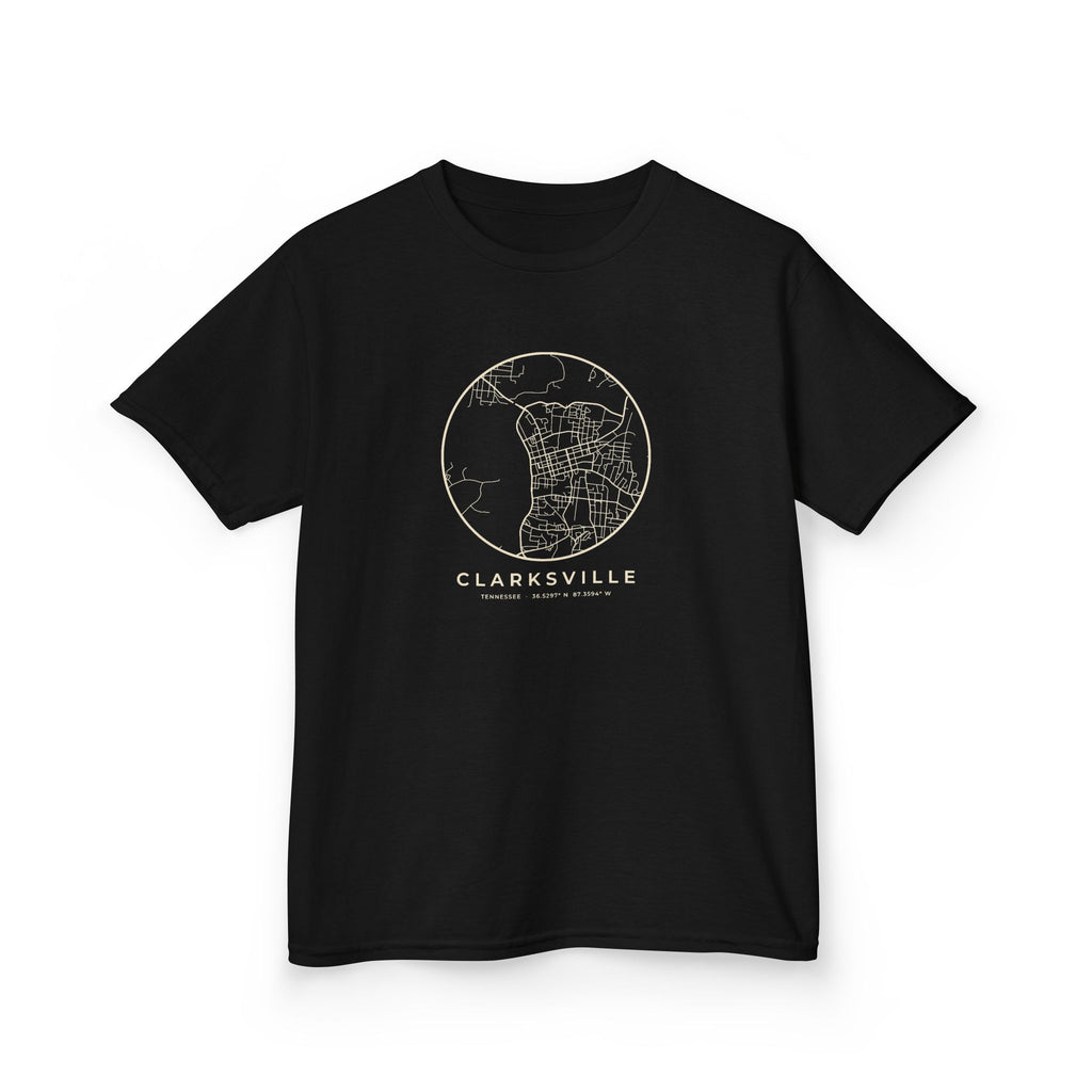Clarksville Street Map Kids T-Shirt