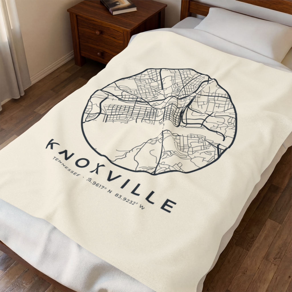 Knoxville Street Map Blanket