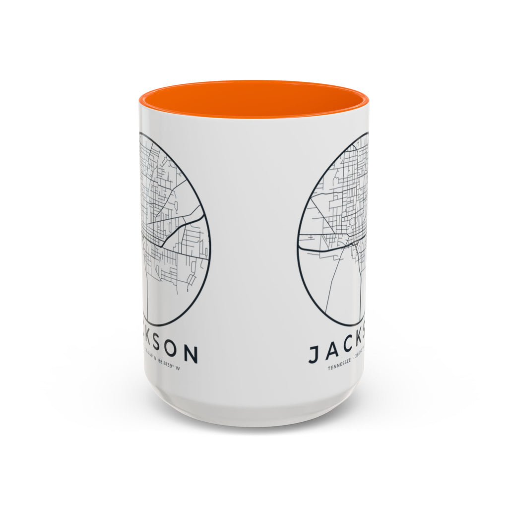 Jackson Street Map Accent Mug