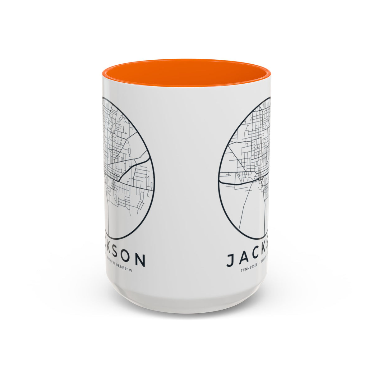 Jackson Street Map Accent Mug