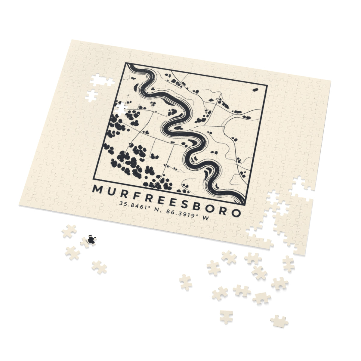 Murfreesboro Topo Map Puzzle