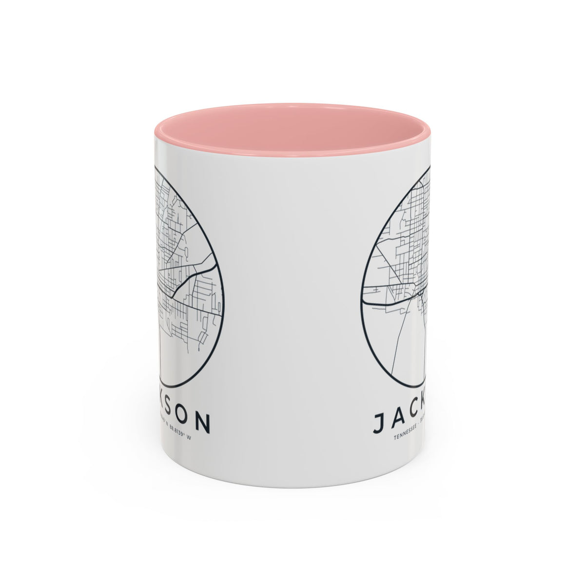 Jackson Street Map Accent Mug