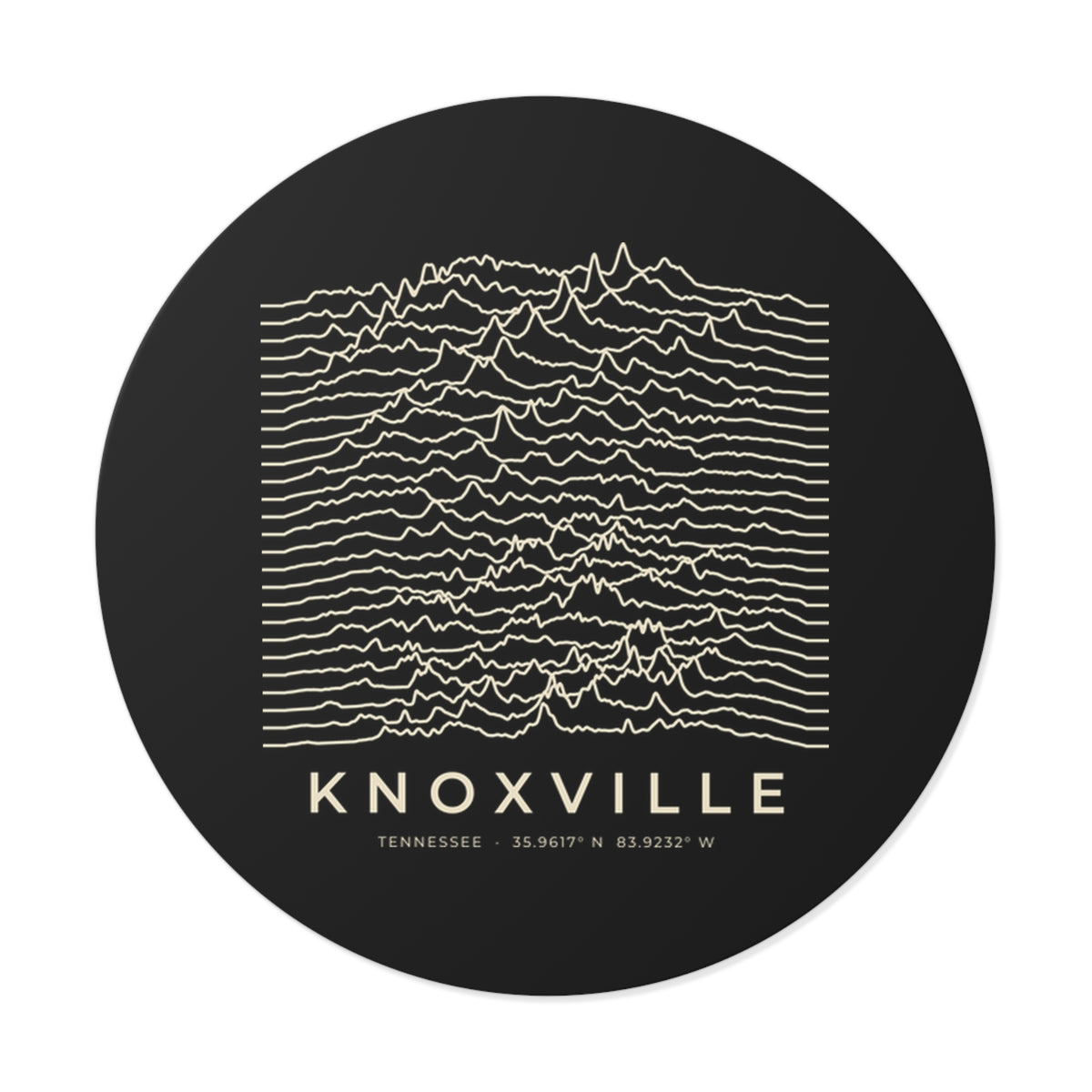 Knoxville Ridgeline Sticker (Black)