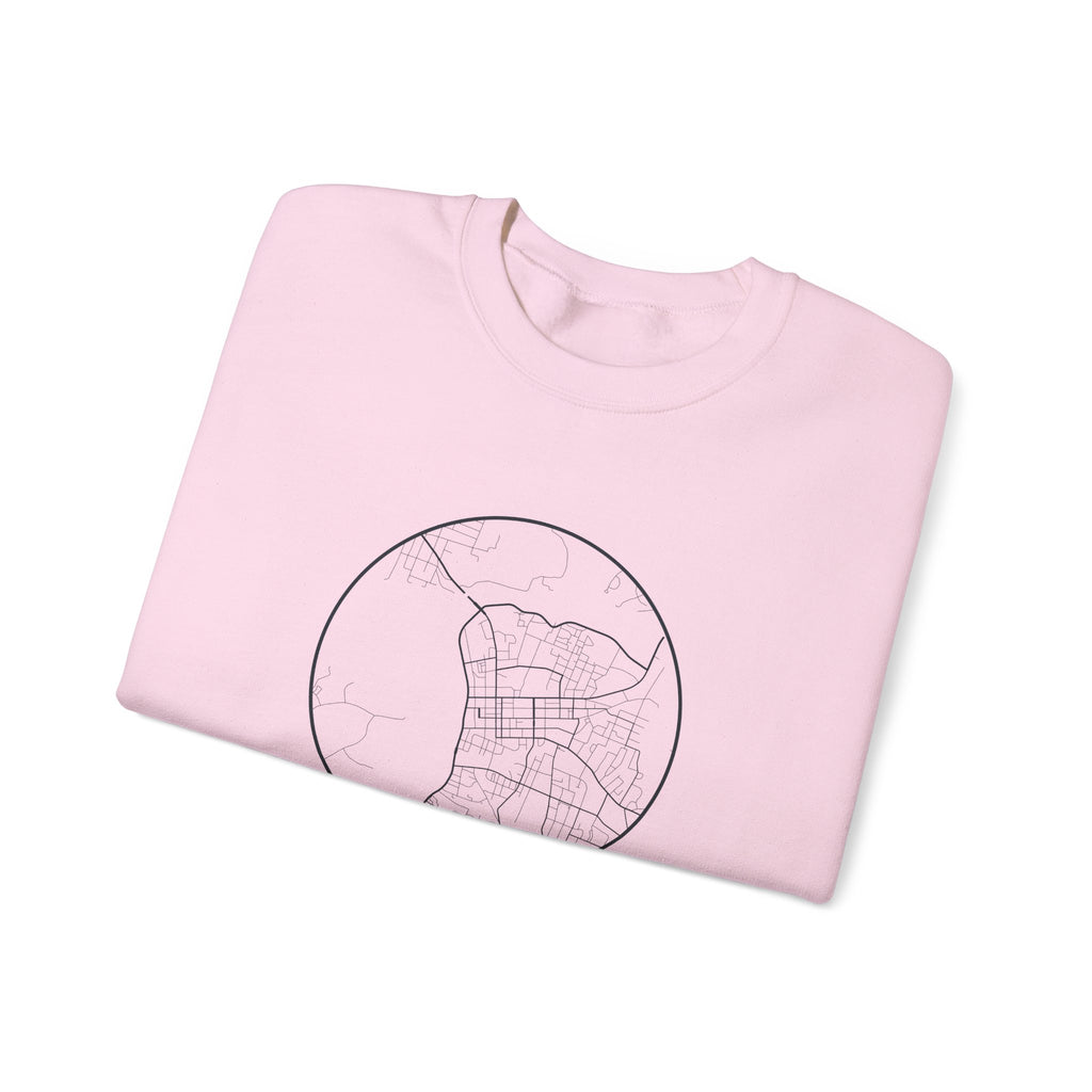 Clarksville Street Map Crewneck Sweatshirt