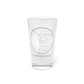 Clarksville Street Map Pint Glass