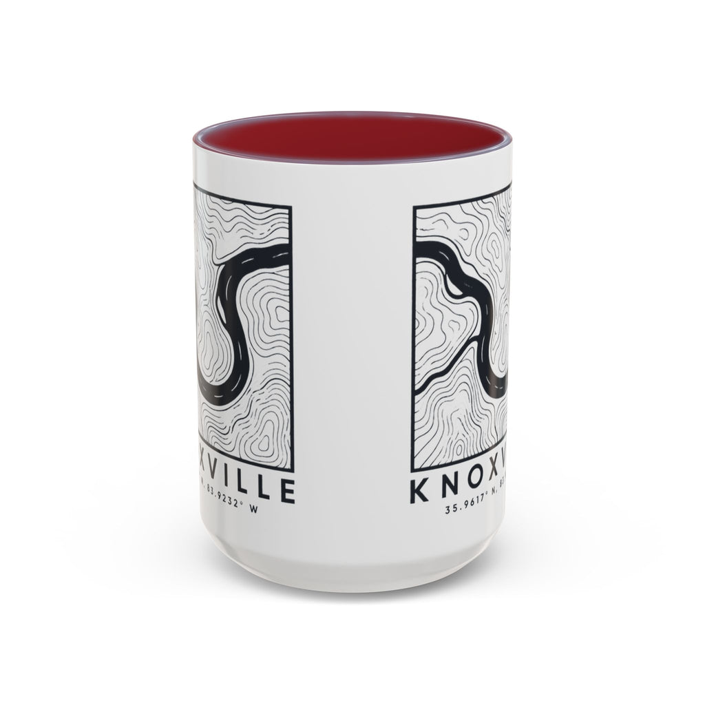 Knoxville Topo Map Accent Mug