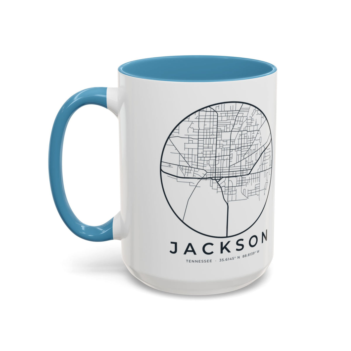 Jackson Street Map Accent Mug