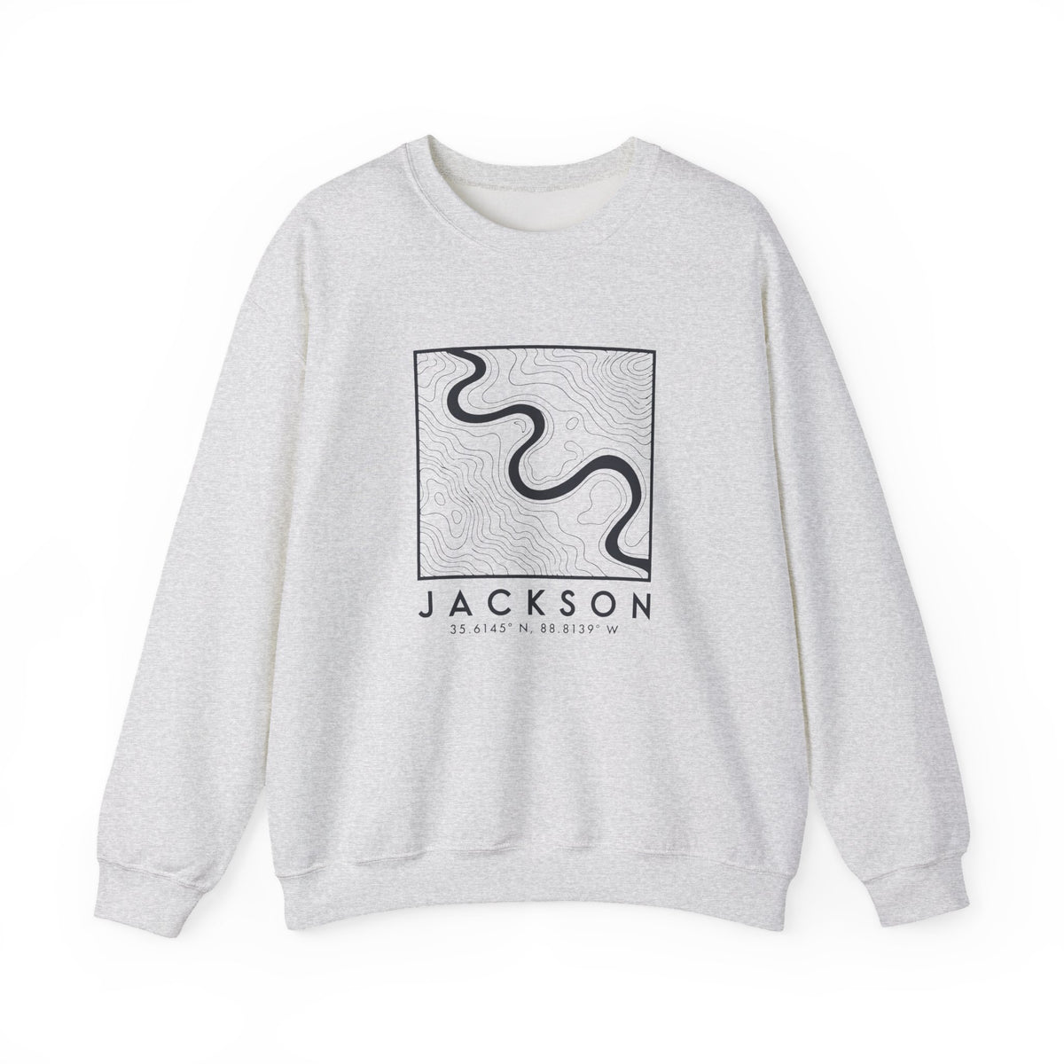 Jackson Topo Map Crewneck Sweatshirt