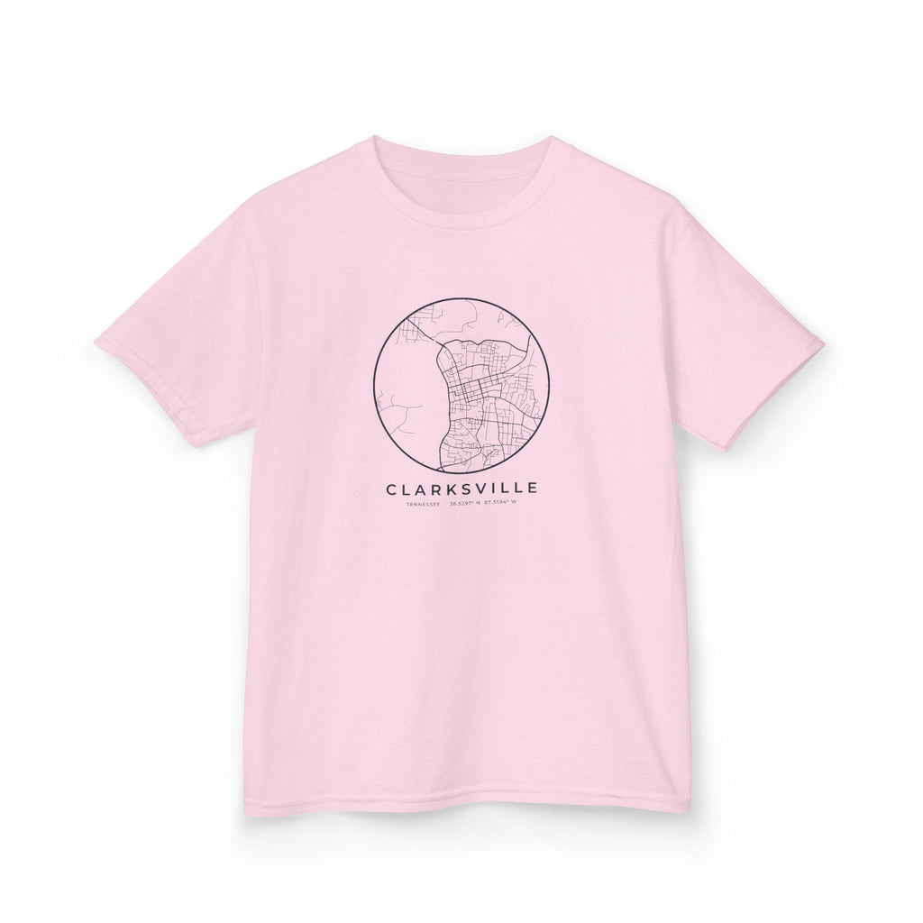 Clarksville Street Map Kids T-Shirt