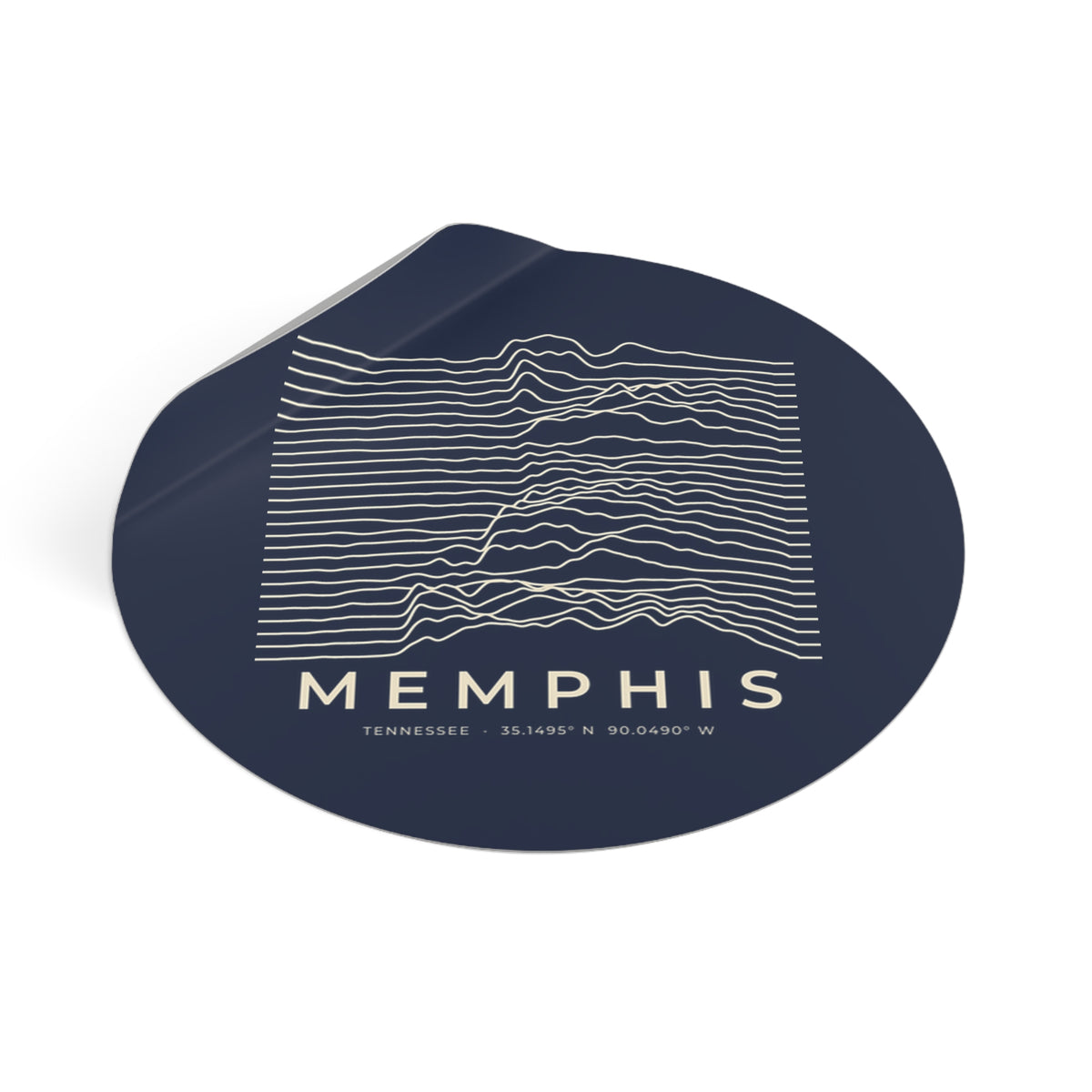 Memphis Ridgeline Sticker (Navy)