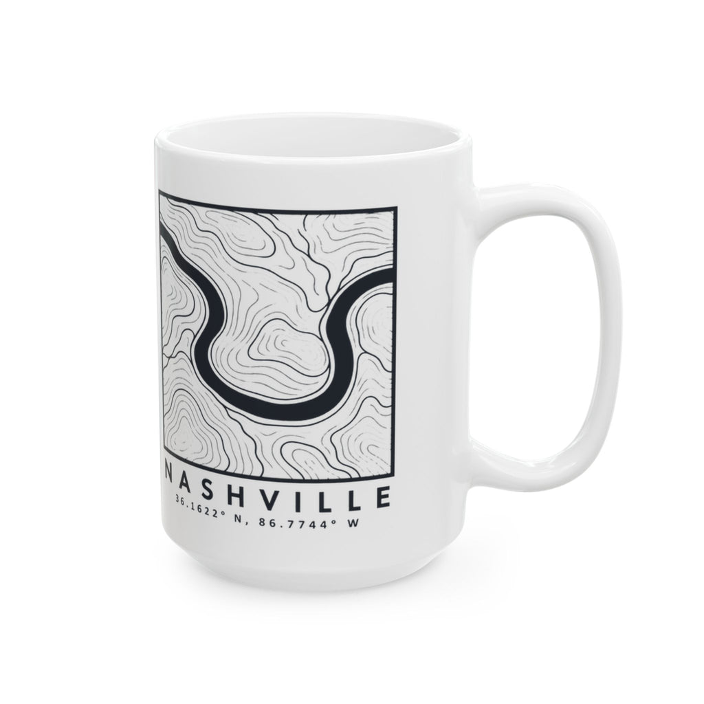 Nashville Topo Map Mug