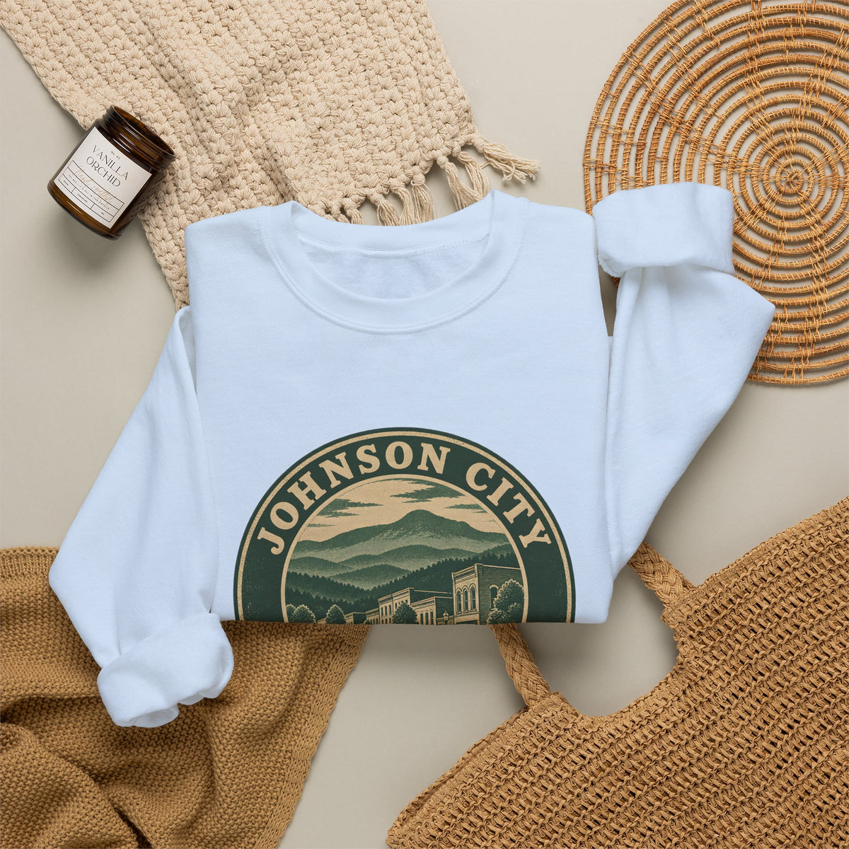 Johnson City Park Badge Crewneck Sweatshirt