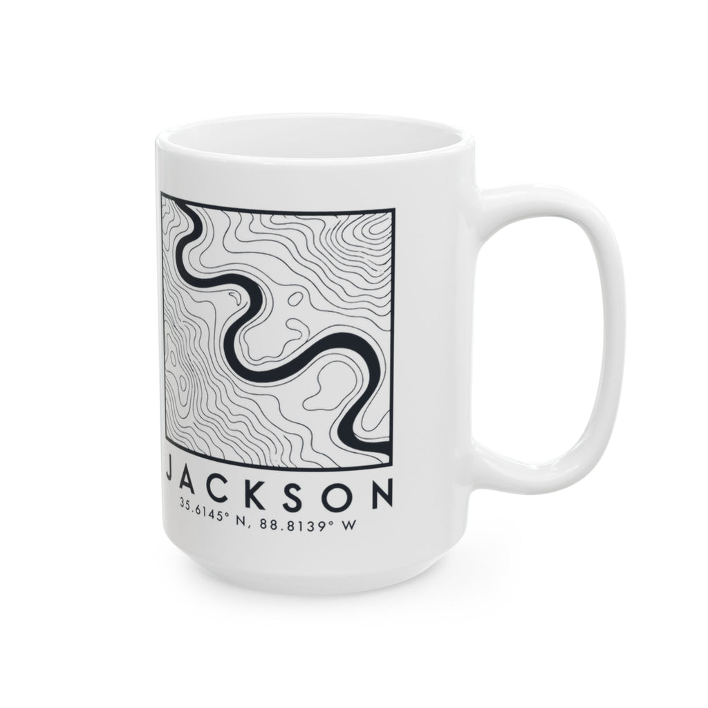 Jackson Topo Map Mug