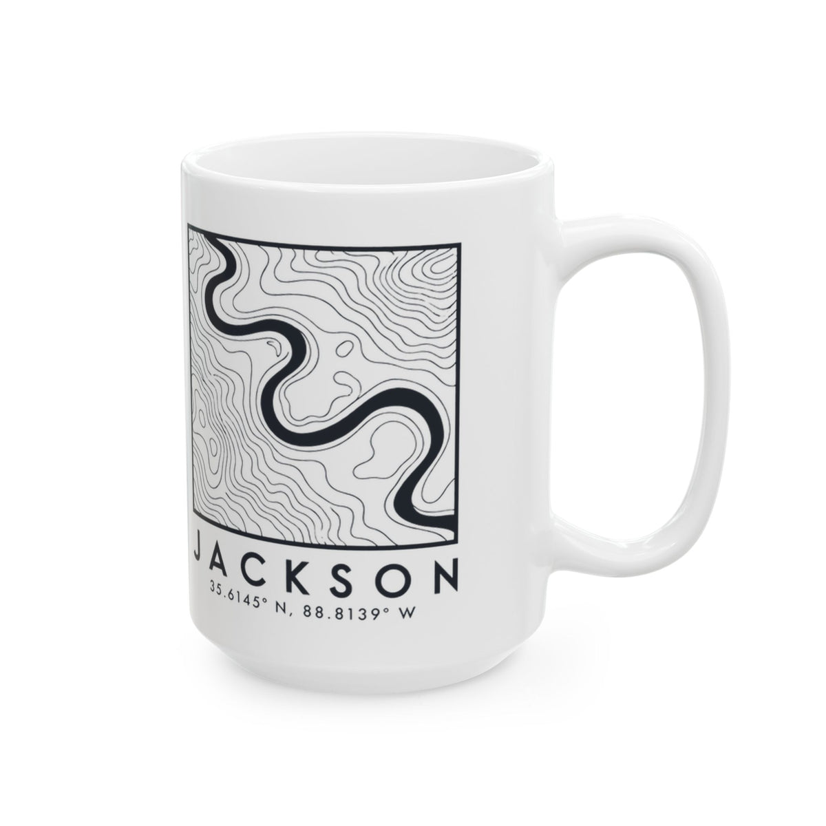 Jackson Topo Map Mug