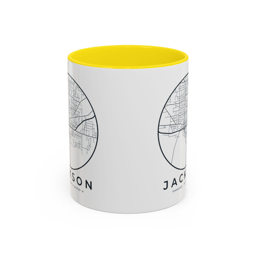 Jackson Street Map Accent Mug