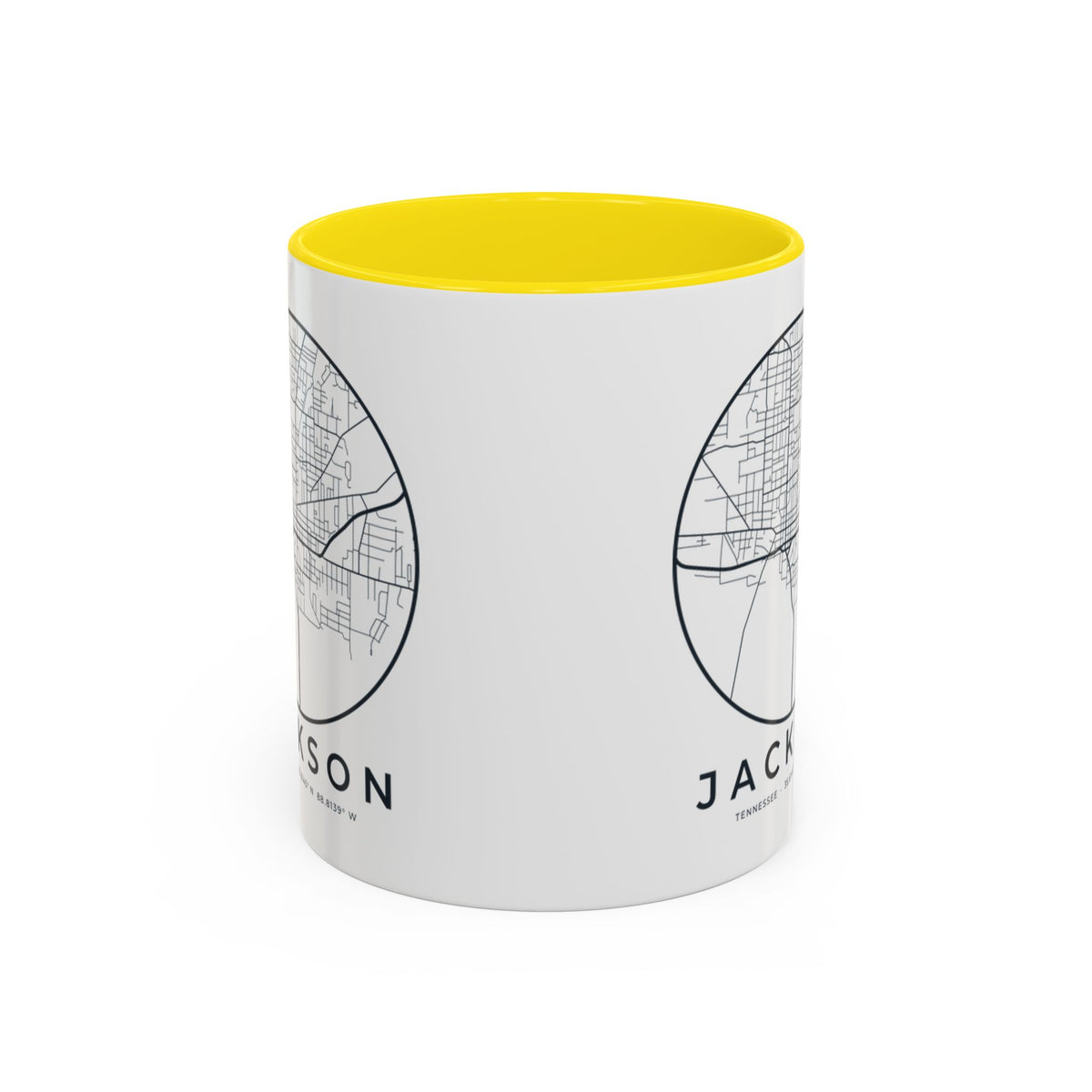 Jackson Street Map Accent Mug