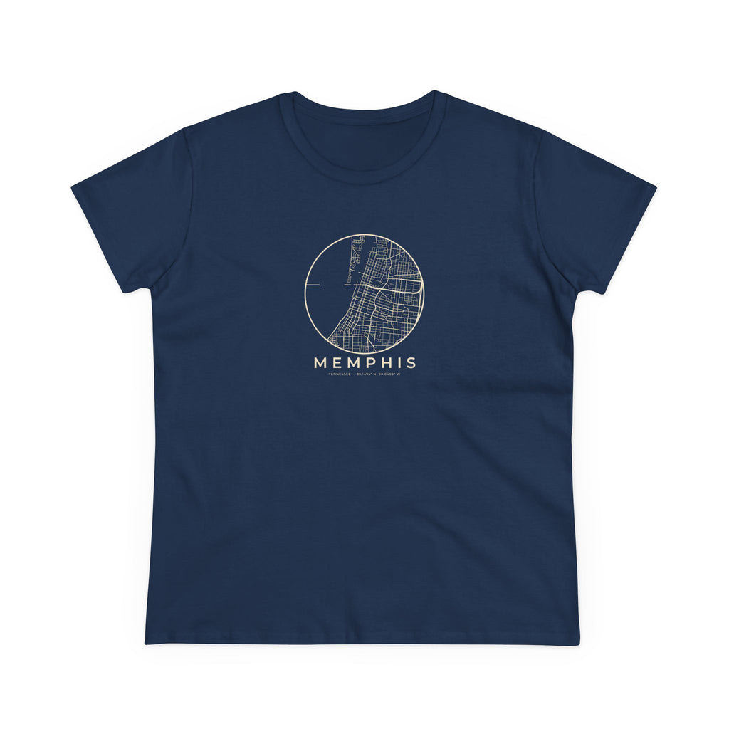 Memphis Street Map Women's T-Shirt