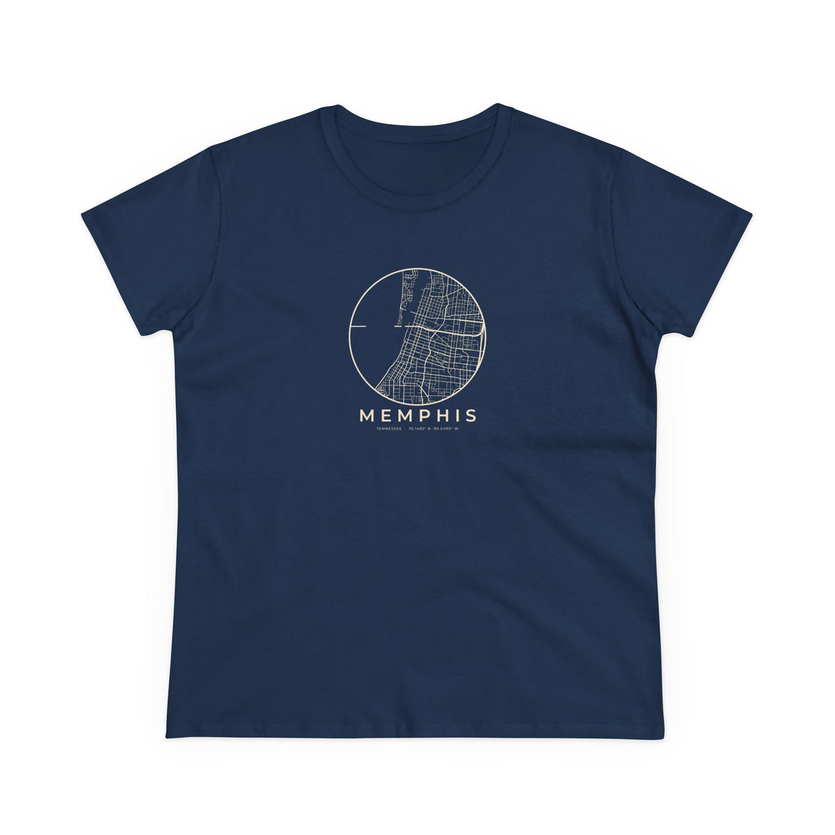 Memphis Street Map Women's T-Shirt