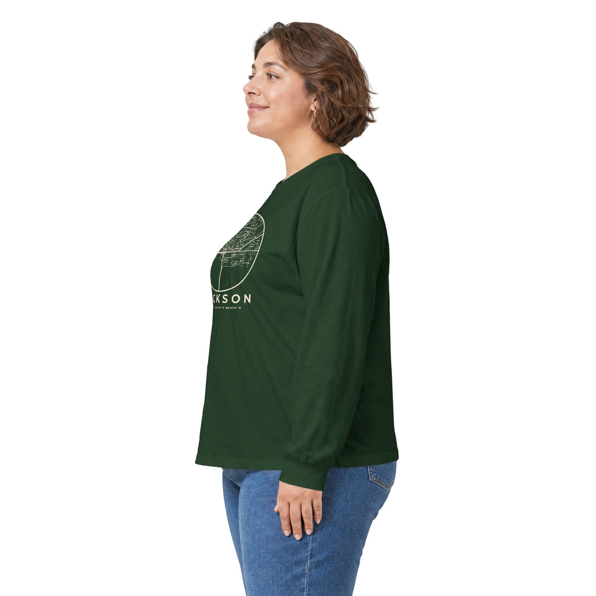Jackson Street Map Long Sleeve T-Shirt