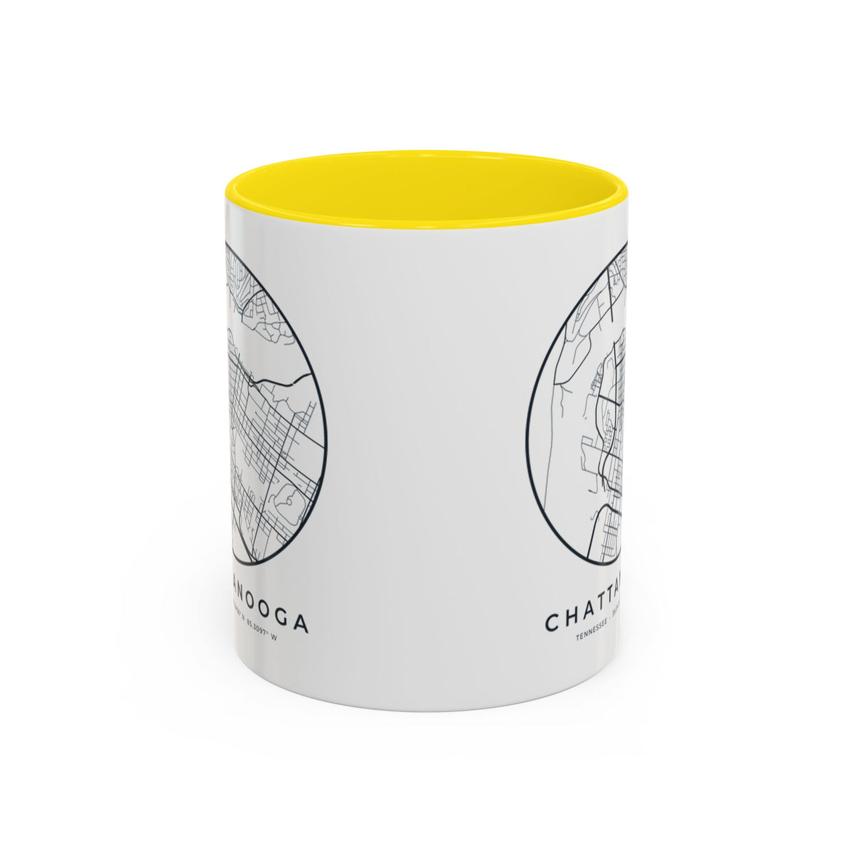 Chattanooga Street Map Accent Mug