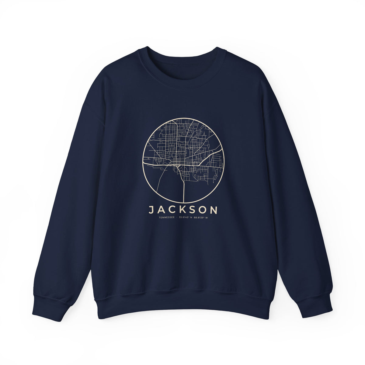 Jackson Street Map Crewneck Sweatshirt