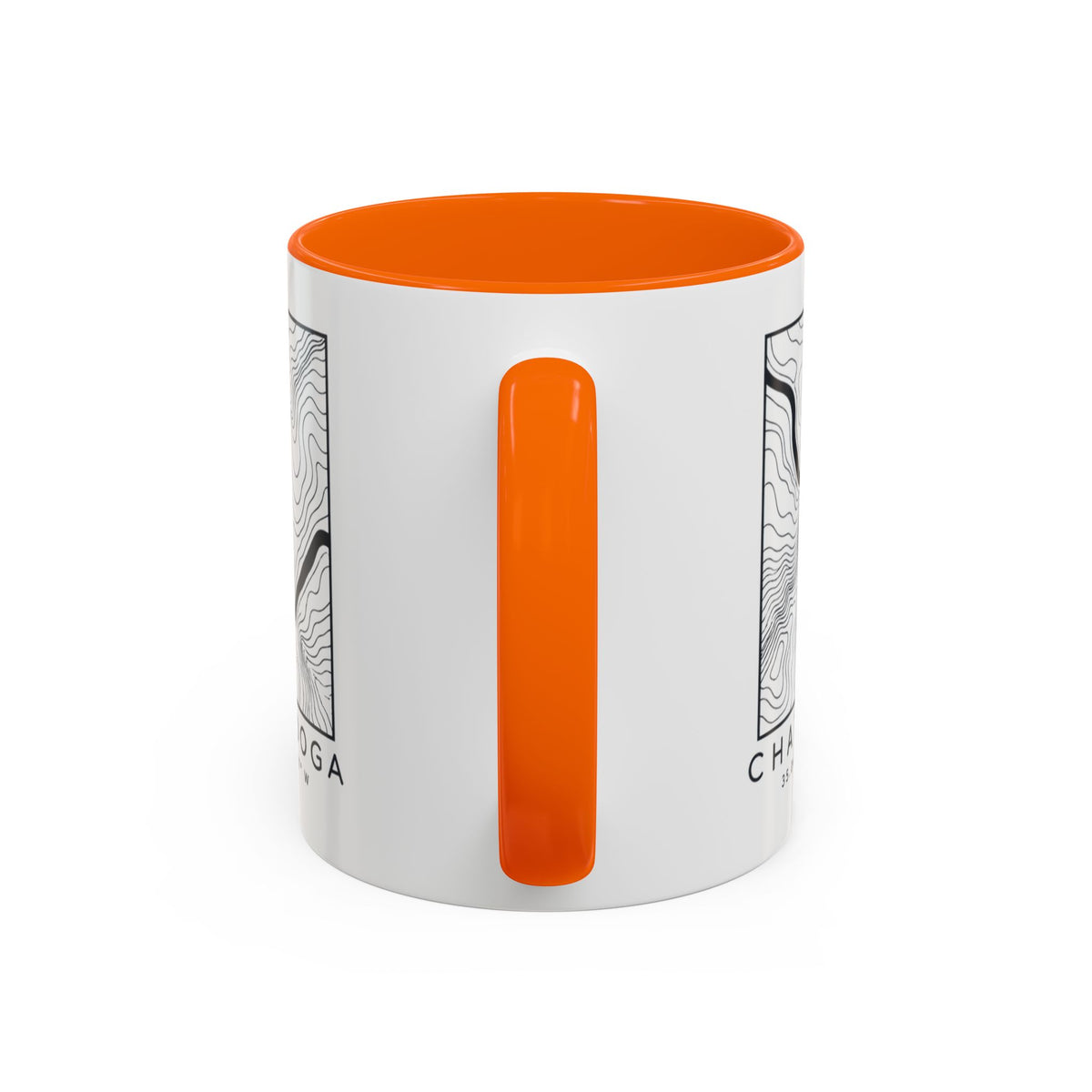 Chattanooga Topo Map Accent Mug