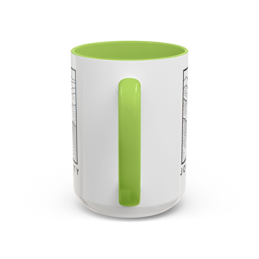 Johnson City Topo Map Accent Mug