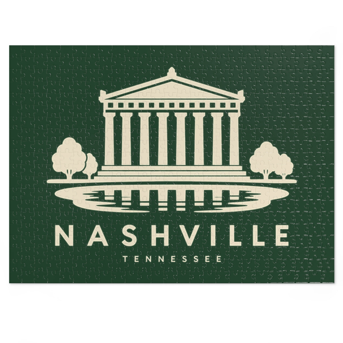 Nashville Parthenon Puzzle (Forest Green)