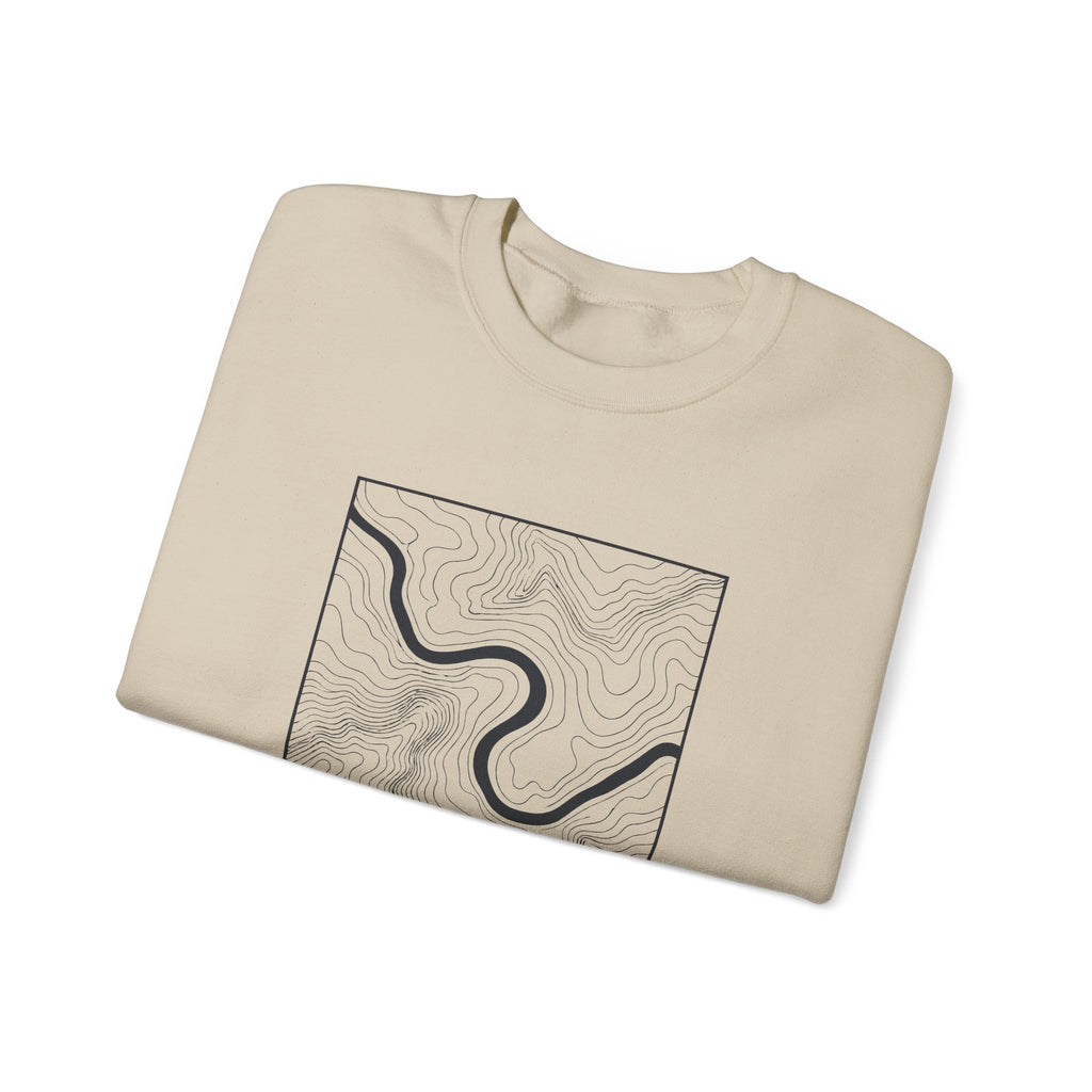 Chattanooga Topo Map Crewneck Sweatshirt