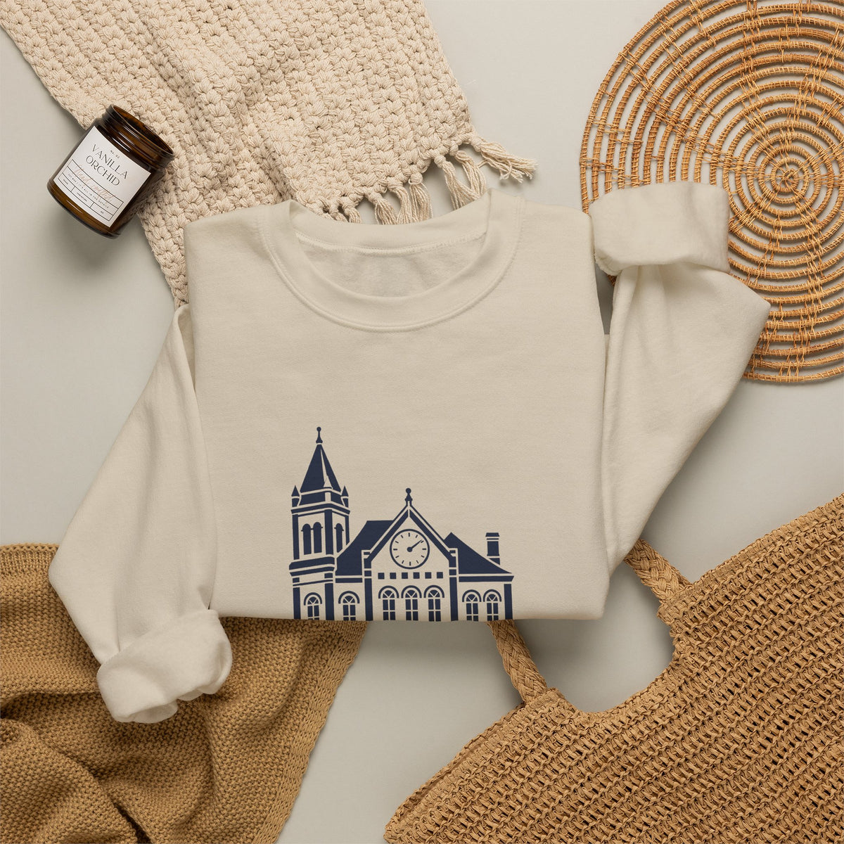 Clarksville Customs House Crewneck Sweatshirt
