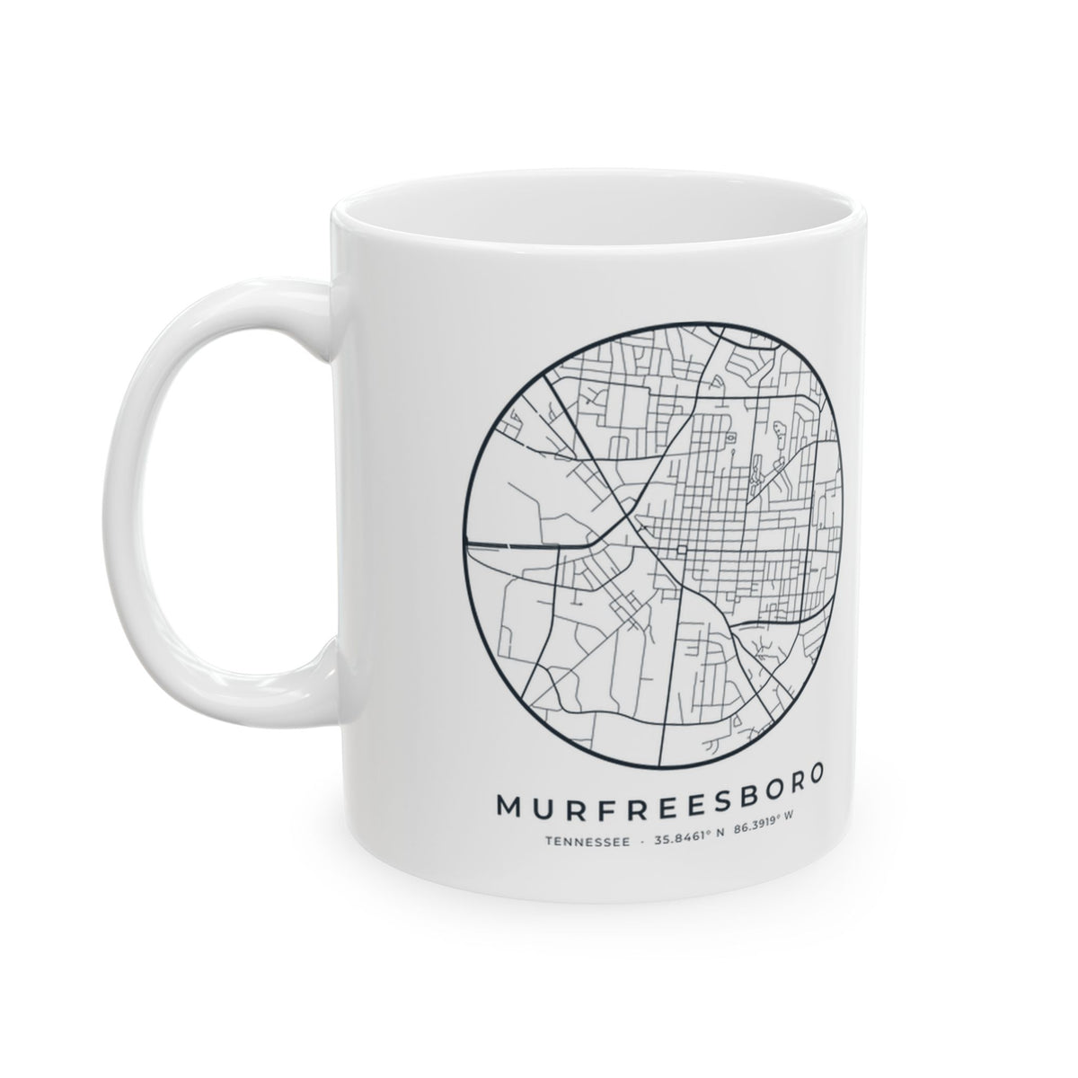 Murfreesboro Street Map Mug