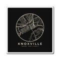 Knoxville Street Map Magnet (Black)