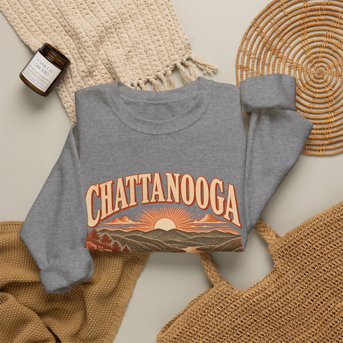 Chattanooga Engraved Valley Crewneck Sweatshirt