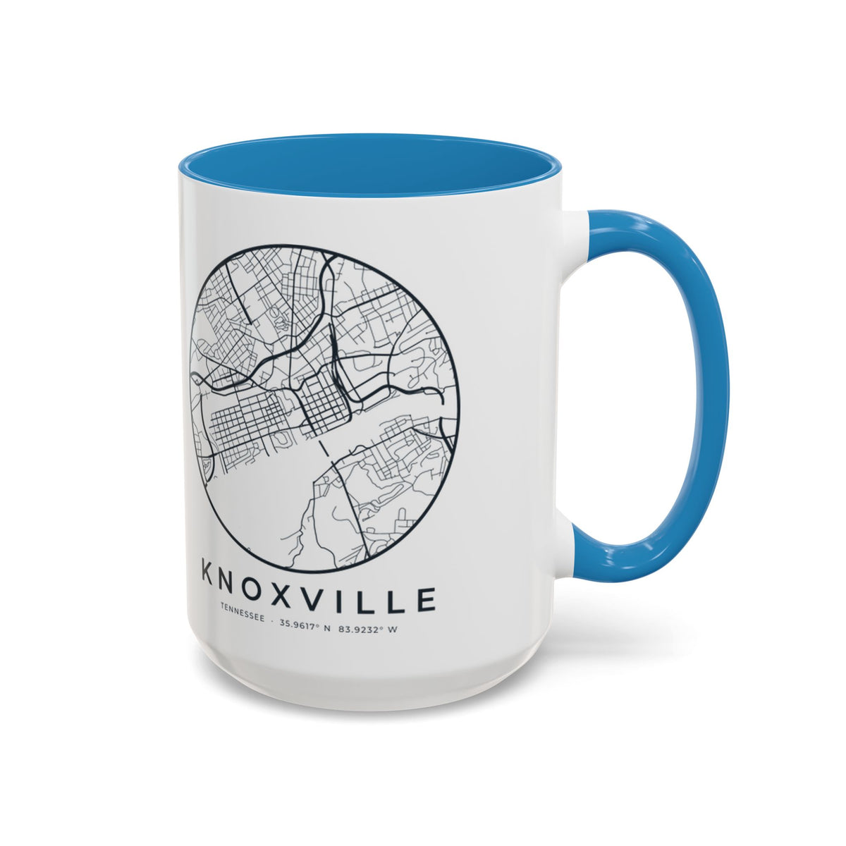 Knoxville Street Map Accent Mug