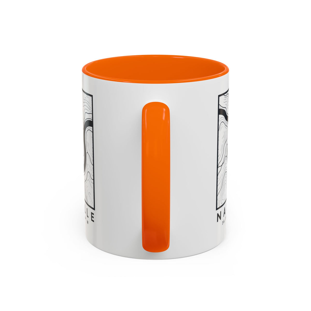 Nashville Topo Map Accent Mug