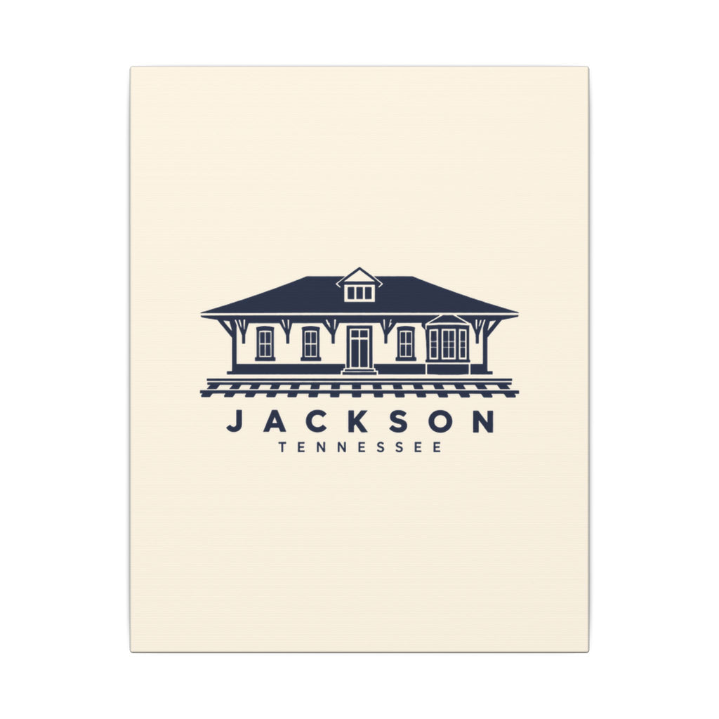 Jackson Train Depot Canvas Print