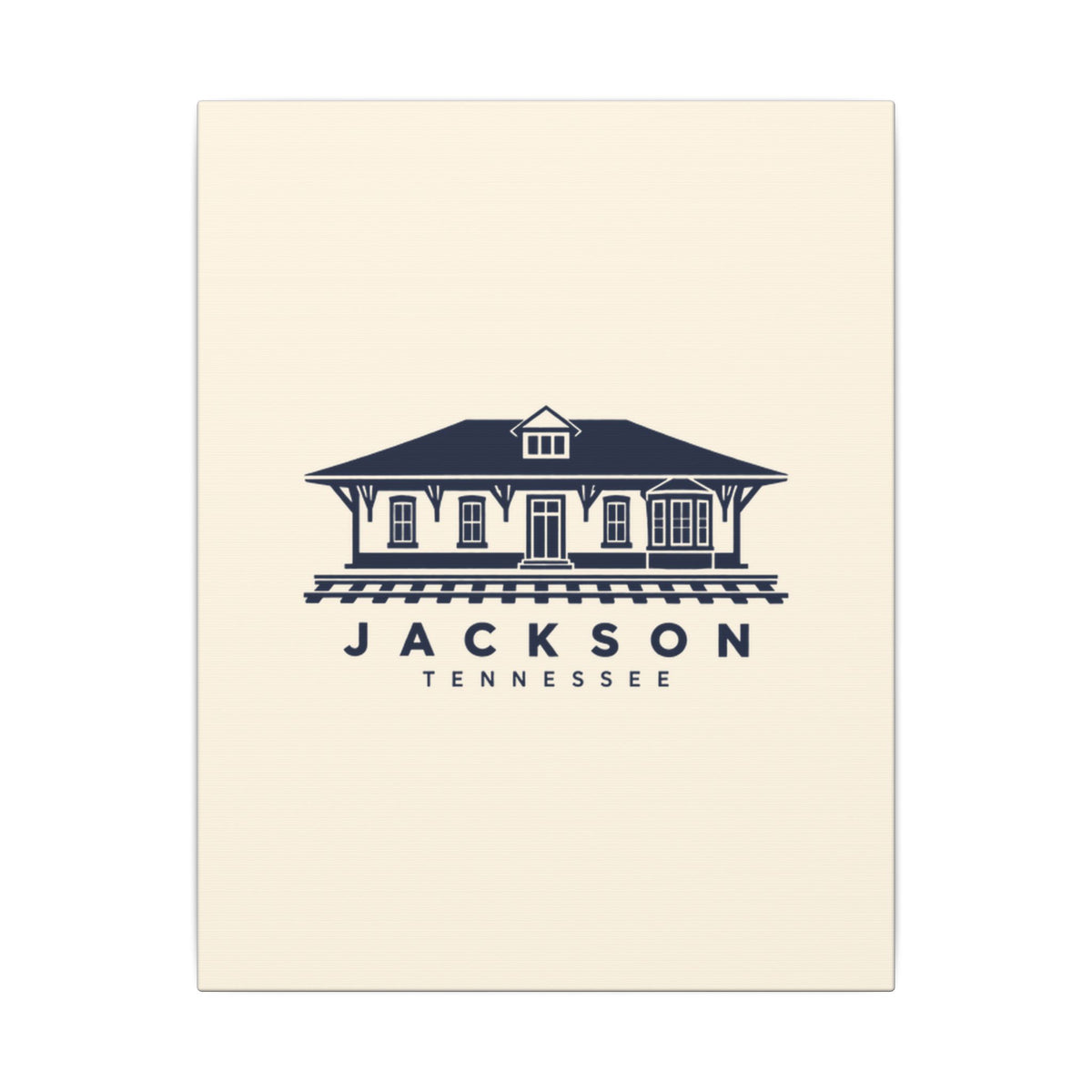 Jackson Train Depot Canvas Print