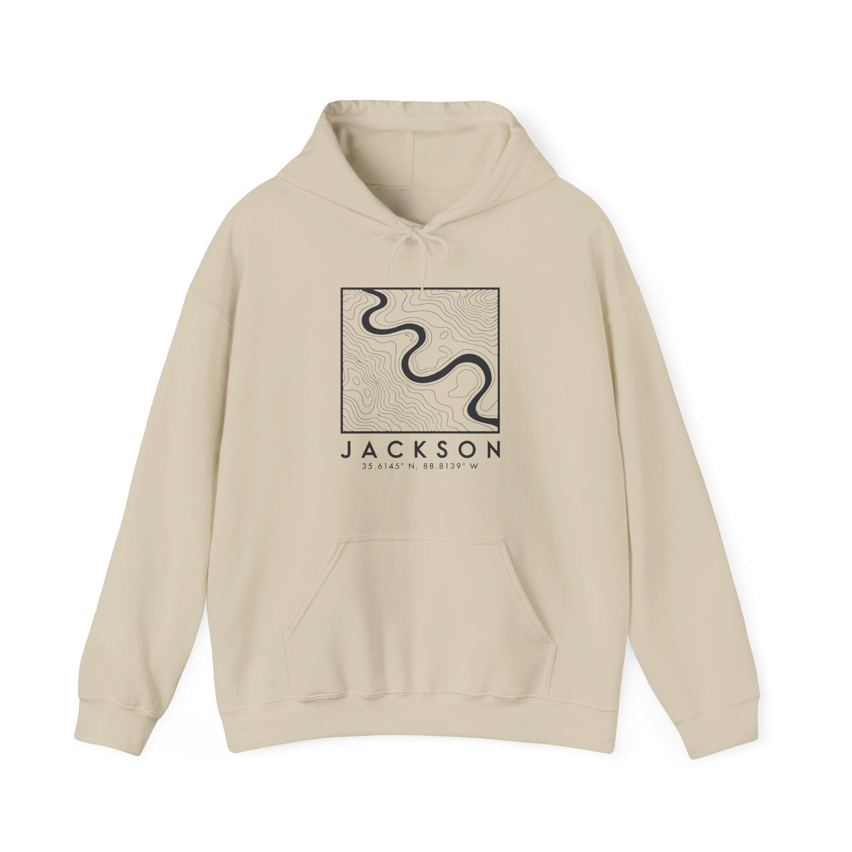 Jackson Topo Map Hoodie