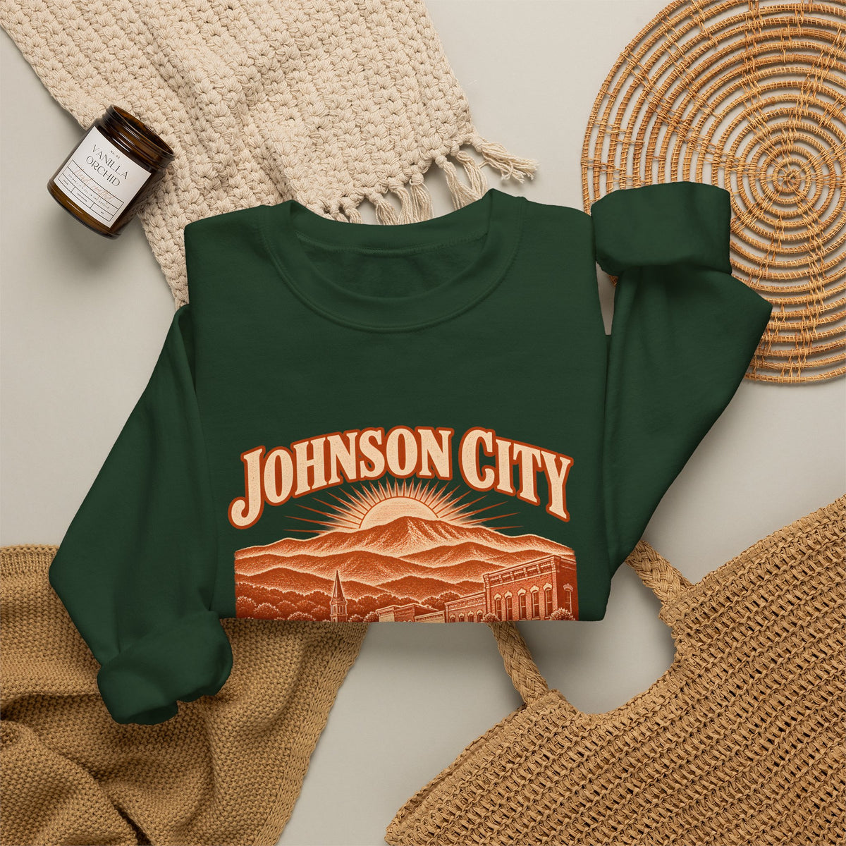 Johnson City Engraved Valley Crewneck Sweatshirt